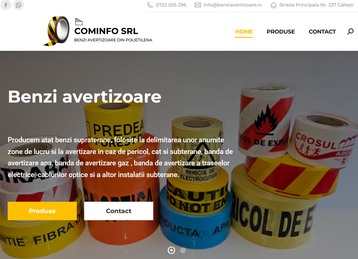 Shop.benziavertizoare.ro - portofoliu web design Weblamp - servicii creare site, web design, digital marketing si SEO