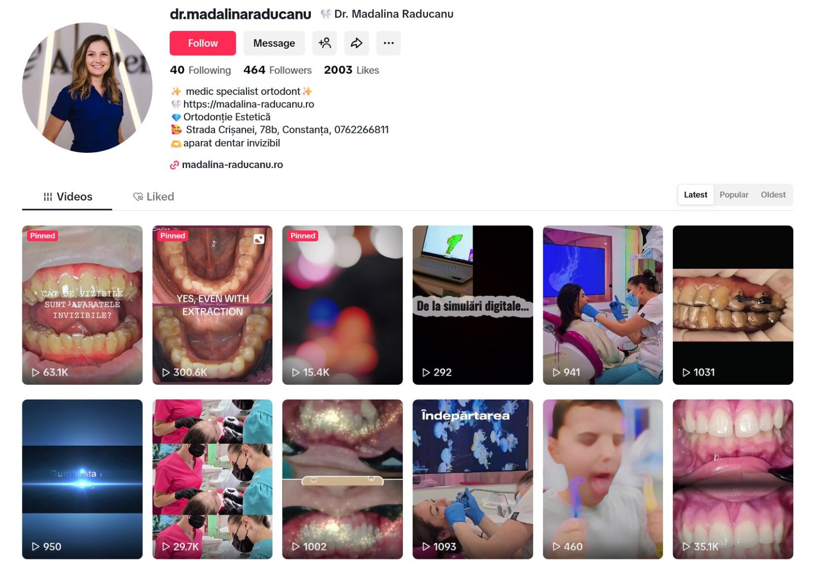 Mădălina Răducanu - Medicul tău ortodont din Constanța - tratamente ortodontice invizibile, fără durere, cu durata medie a tratamentului de doar 7 luni.