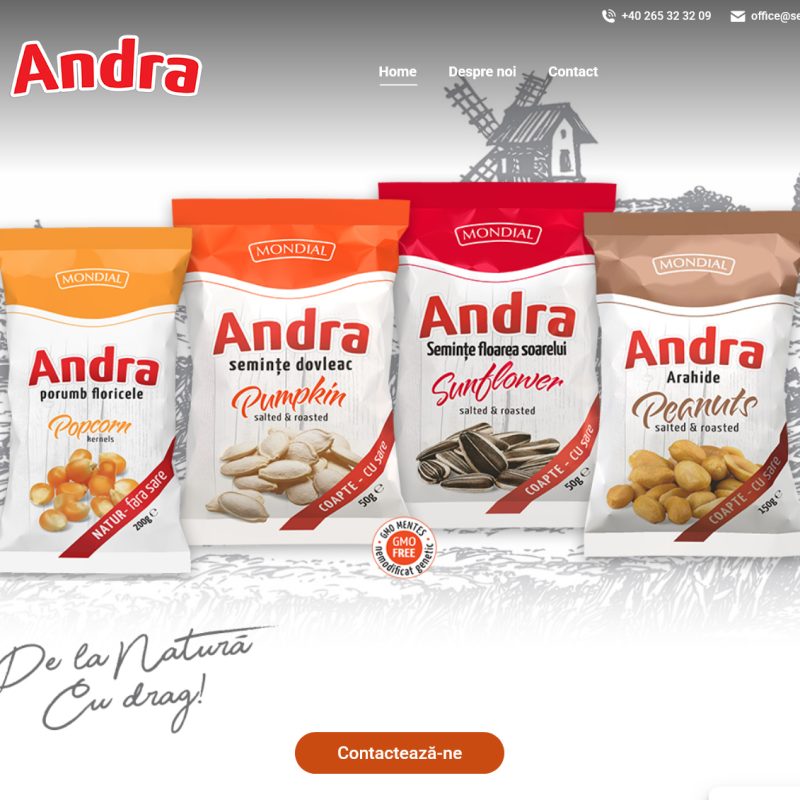 Andra - portofoliu web design Weblamp - servicii creare site, web design, digital marketing si SEO